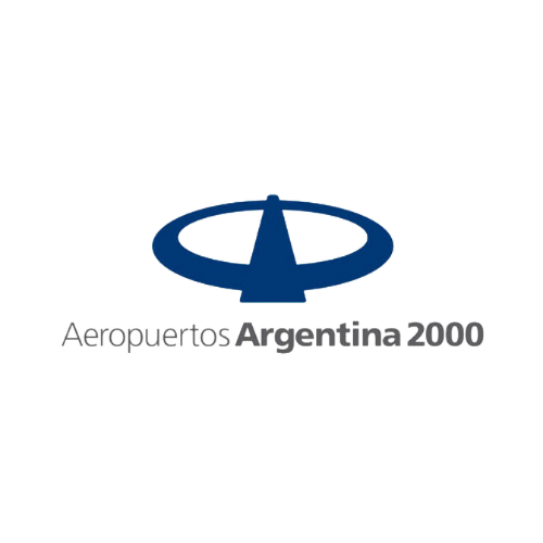 Logo de Aeropuertos Argentina 2000 - Cliente en proyectos de infraestructura aeroportuaria